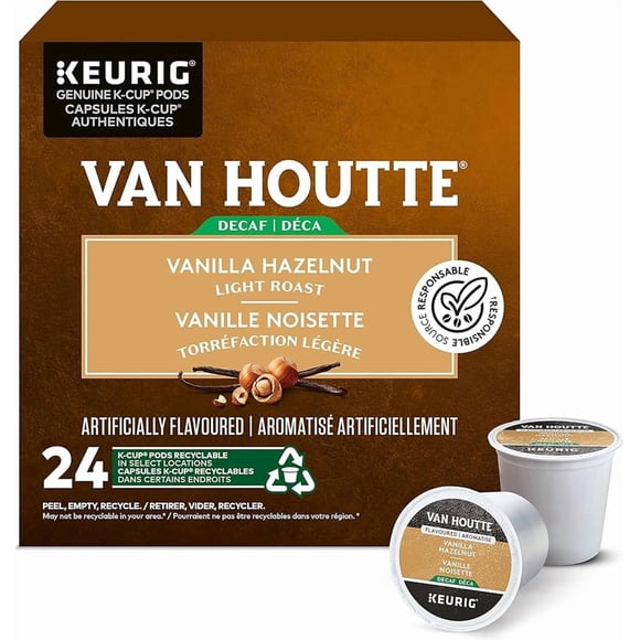 Van Houtte Decaf. Vanilla Hazelnut Keurig K-Cup Pods 96 count