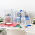 thumbnail image 4 of IRIS 3 Qt. Plastic Storage Bins with Lids, Clear Containers, Latching Totes 6Pk, 4 of 8
