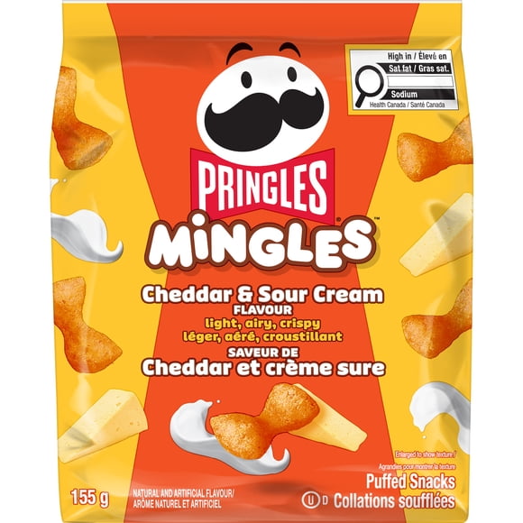 Pringles Mingles Saveur de Cheddar et crème sure 155g