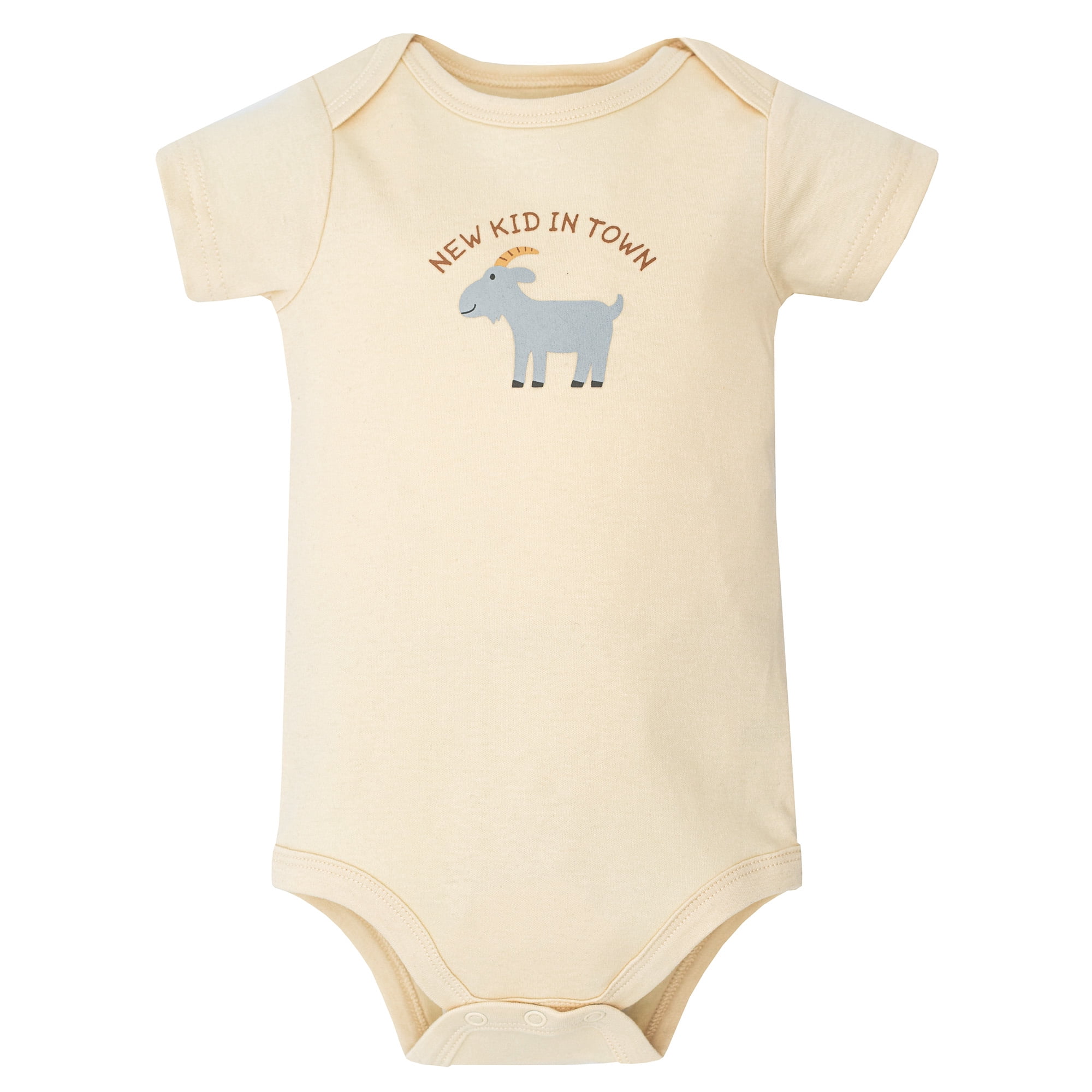 Hudson Baby Infant Cotton Bodysuits 5-Pack, Cute Farm, Preemie