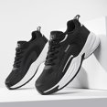 thumbnail image 3 of Men's Fashion Breathable Mesh Lace Up Sneakers Casual Trendy Round Toe Non Slip Outdoor Running Training Walking Shoes, 3 of 7
