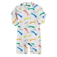 thumbnail image 3 of ATAIKU 0-4T Baby Boys Cheetah One Piece Swimsuit Rash Guard Suits Toddler Long Sleeve Swimwear Kids UPF 50+ Zipper Bathing Suit, 3 of 10