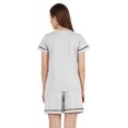 thumbnail image 5 of Inkmeso 2 Pcs Solid Sleepwear Sets For WoMen's Short Sleeve Top And Short Loungewear Set, 5 of 7