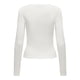 thumbnail image 3 of ONLY Camiseta de manga larga para mujer paquete de 3 - ONLRILEY O-NECK TOP, manga larga, cuello redondo, algodón elástico Crudo XL (X-Large), 3 of 6