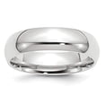 thumbnail image 4 of 14K White Gold 6mm Comfort-Fit Band Ring Size 4.5, 4 of 7