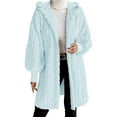 thumbnail image 2 of Abrigos y chaquetas casuales con capucha de manga larga para mujer Abrigos peludos con capucha de manga larga con bolsillos Suéteres de descanso Chaquetas de invierno Abrigos para mujer, 2 of 7