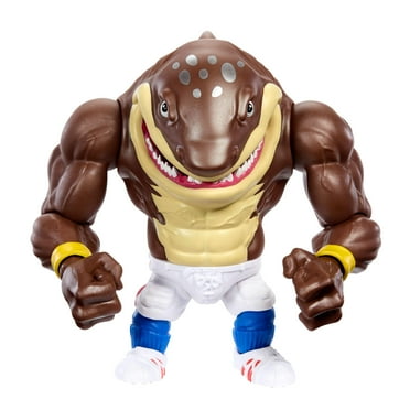 Street Sharks Big Slammu Action Figure Toy, Half-Shark 90s TV Hero, 6-Inch Articulated, Bite & Fist Slam