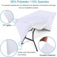 thumbnail image 2 of 2 Pack 6FT Rectangular Spandex Table Cover Four-Way Tight Fitted Stretch Tablecloth Table Cloth for Outdoor Party DJ Tradeshow Banquet Vendor Wedding Celebration (2PC 6FT, White), 2 of 5