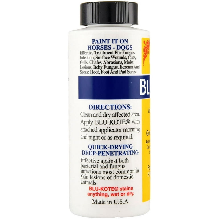  Dr. Naylor Blu-Kote Pump Spray (4 oz.) - Fast Drying Antiseptic  Wound Dressing : Pet Supplies