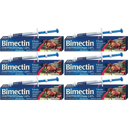 Ivermectin Paste Horse Wormer (1.87 Ivermectin) - 6 DOSES, Model: , Home & Outdoor StoreQ