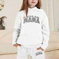 thumbnail image 2 of ZHOUCHANKIDS Stylish Girls Outfits Set for Casual Winter Wear Trendy Printed Hooded Sweatshirt Ensemble for Ages 1 to 9 with Easy Care instructions, 2 of 4