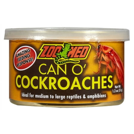 Zoo Med Can O' Cockroaches for Reptiles and Amphibians [Reptile Crickets and Insects, Reptile Supplies] 1 count