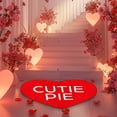 thumbnail image 4 of Alfombra de baño en forma de corazón de San Valentín - moqueta pequeña y suave, alfombra roja romántica lavable, antideslizante y acogedora decoración para el hogar, dormitorio, de una sola pieza, 4 of 5