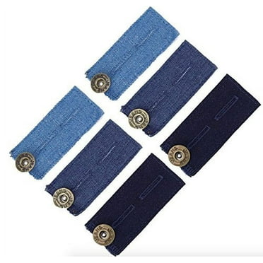 Denim Pant Extenders to Make Your Jeans Fit Again - 6-pack in 3 Unique Washes