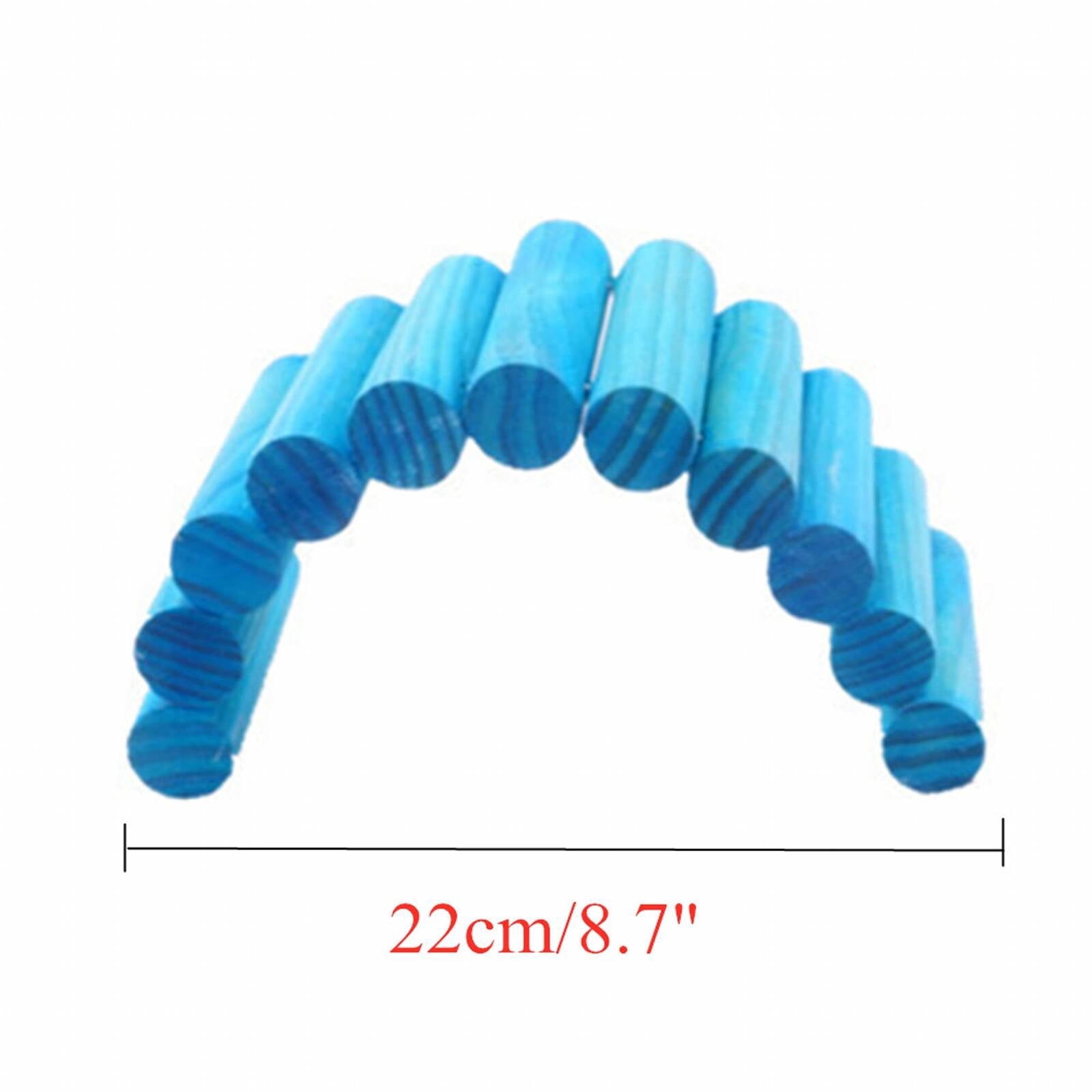 BESTSKY 2026 New Hamster Toys Bite-Resistant Toy Hamster House Safe Natural Material Hamster Climbing Toys Blue for Fun Climbing Chewing Exercise Cage Enrichment Stress Relief
