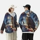 thumbnail image 4 of Fotbe Night Sky Bald Eagle Chaqueta con Protección Solar UPF 50+ para Hombre y Mujer, Camisa con Capucha y Bolsillos-XX-Large, 4 of 7