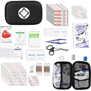 Compact First Aid Kit for Car Home Essentials 273PCS Emergency First Aid Sets for Outdoor Indoor, Black YIDERBO