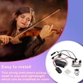 thumbnail image 6 of Jygee Electric Violin Bridge Pickup Amplifier 4/4 Violins String Tone Volume Modify Replacement Parts Music Playing for Performance, 6 of 7