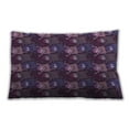 thumbnail image 1 of Ahgly Company Patterned Indoor Rectangular Orchid Purple Lumbar Throw Pillow, 13 inch by 19 inch, 1 of 5