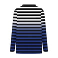 thumbnail image 3 of LIaqionyy Womens Plus Size Striped Shirt Casual Loose Crewneck Fall Outfits T Shirts Tunic Tops Fashion Clothes L-5XL, 3 of 5