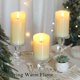 thumbnail image 3 of Velas LED sin llama Lezonic recargables con mando a distancia, paquete de 3, 3 of 7