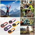 thumbnail image 5 of Uxcell Compass, Buckle Compass Keychain Waterproof Survival Pocket Compass, Pink 3Pack, 5 of 6
