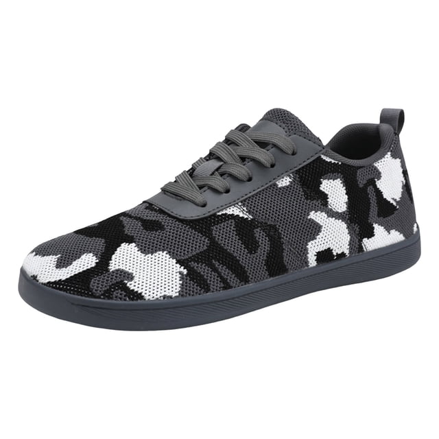 HBFAGFB Espadrilles pour Hommes en Maille Respirante Tête Ronde Bas Doux Gris Taille 42