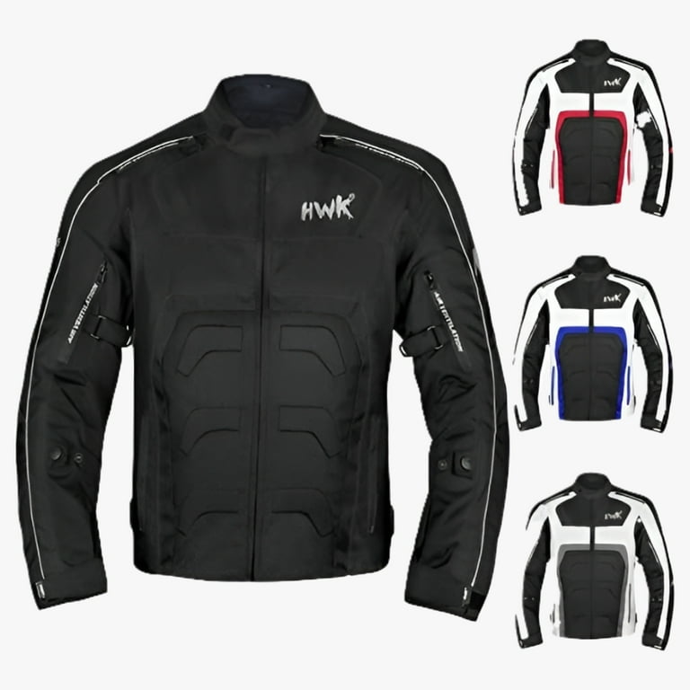 HWK Spyder Motorcycle Jacket for Men with Weather Resistant HWK Spyder Motorcycle Jacket for Men with Weather Resistant