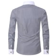 thumbnail image 3 of TANSILING Men's French Cuff Dress Shirt with Cufflinks, S-3XL, 3 of 7