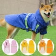 thumbnail image 4 of Fashion S-5XL PU Material Fit All Size Dogs Dog Cape Waterproof Dog Rain Jacket Pet Raincoat Dog Clothes Puppy Apparel BLUE M, 4 of 8
