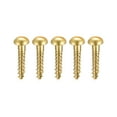 thumbnail image 1 of Tornillos para madera Uxcell M3 x 16mm con cabeza redonda ranurada de latón, paquete de 50, 1 of 5