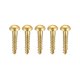thumbnail image 1 of Tornillos de madera Uxcell M3 x 16mm con cabeza redonda ranurada de latón, paquete de 100, 1 of 5