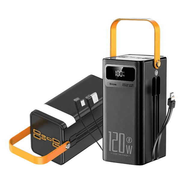 Power Bank Bloosom Batería Portátil 60000mah Pd 120w Carga Super Rápida Negro