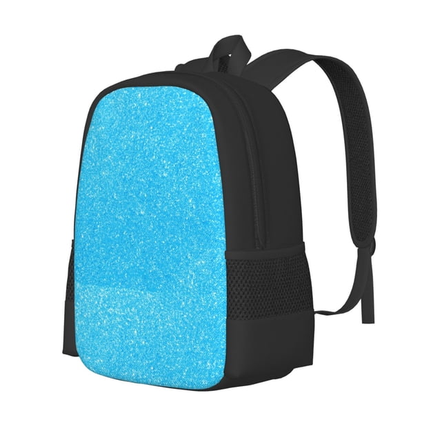 Fotbe Sky Blue Glitter Mochila para Hombre y Mujer - Tela Oxford 600D Resistente - Mochila Impermeable de Gran Capacidad para Escuela, Viajes y Senderismo