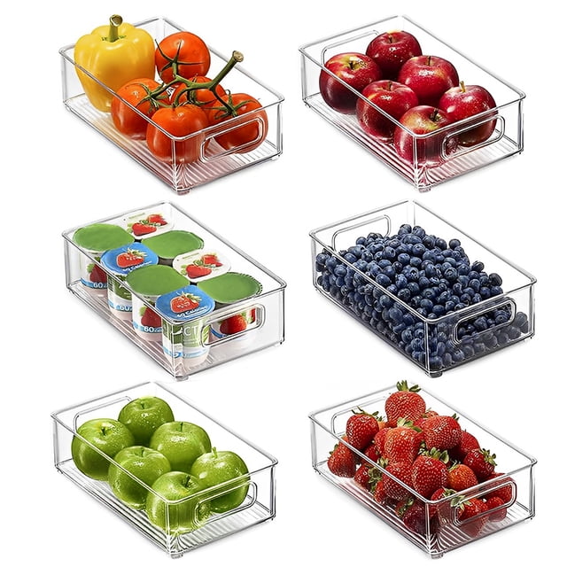 Contenedores de alimentos Magma Life 6 piezas organizadores de refrigerador