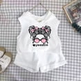 thumbnail image 2 of Girls Sleeveless Hooded Top And Shorts Two Piece Set Summer Sweatsuits Casual Sports Suit, 2 of 3