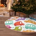 thumbnail image 5 of KLL Christmas Tree Skirt,Party Decorations Farmhouse for Christmas Decorations Holiday Party 30" -Doodle Cars, 5 of 6