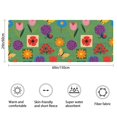 thumbnail image 3 of Pioneer Flower Floral Print Pattern Bathroom Rugs Mat, Non Slip Microfiber Bathroom Rug with Rubber Backing, Soft Mats for Bathroom Floor Tub Shower, 24"x60", 3 of 5
