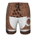 thumbnail image 3 of Pofeuu Coffee Cafe Cup Prin Men's Swim Trunks Quick Dry Bathing Suit Swimming Board Shorts Mesh Lining Beach Swimwear-, 3 of 6