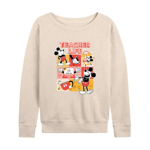 Disney - Teacher Life - Women's Lightweight French Terry Long Sleeve Shirt