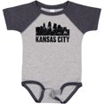 thumbnail image 3 of Inktastic Kansas City Skyline Grunge Boys or Girls Baby Bodysuit, 3 of 5
