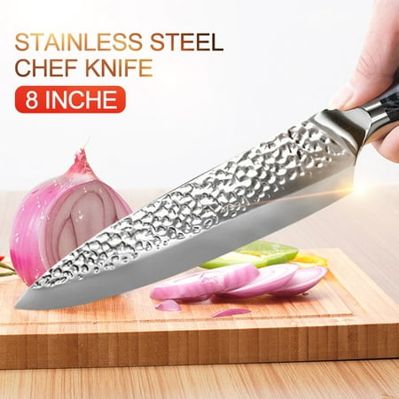 Luxurious Japanese Knife - 8” Sharp Chef Knife - High Carbon Silver Stainless Steel Kitchen Knife Cooking