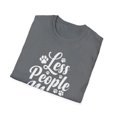 thumbnail image 4 of Less People More Cats - Cute Cat Lover Saying with Paw Prints T-Shirt, 4 of 4