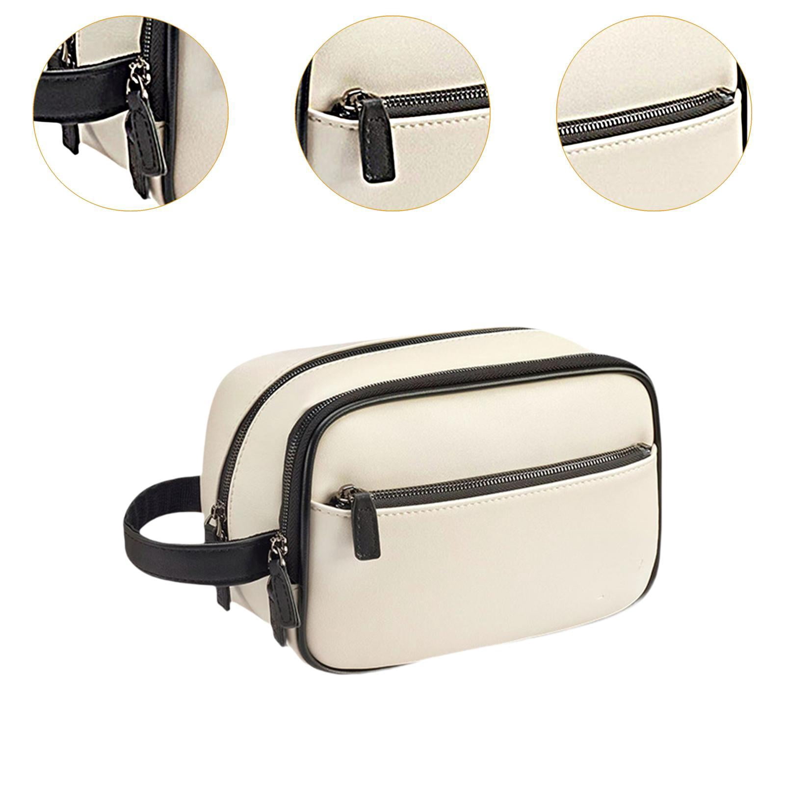 DimyFew Golf Accessory Bag Golf Ball Case Lightweight Travel Golfer Bag with Wrist Strap White