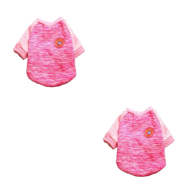 Ropa para perros Greeniant Calentador de invierno Chaleco Disfraces Diseño Abrigo multicolor Bulldog Rosa roja XL