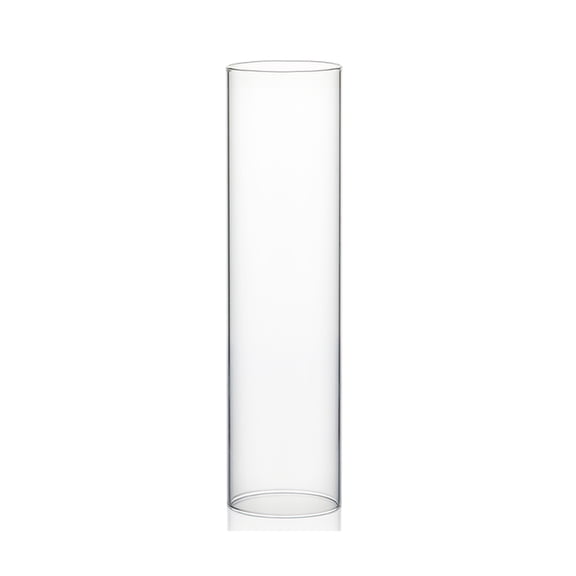WGV Clear Hurricane Candle Shade Chimney Tube- 4" Wide x 16" Height, Good quality, Heavy Weighted Base - 1 Pc