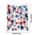 thumbnail image 3 of Independence Day Blanket Festive Flannel Blanket Soft Warm Throw Blanket For Home Sofa Bed Holiday Decoration, 3 of 9