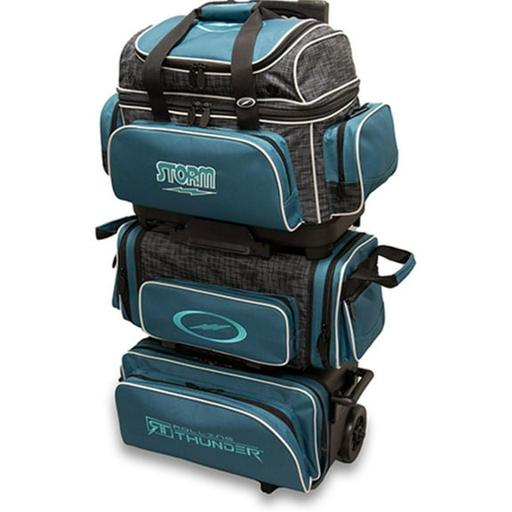 Storm 6 Ball Rolling Thunder Bowling Bag- Steel Blue/Black