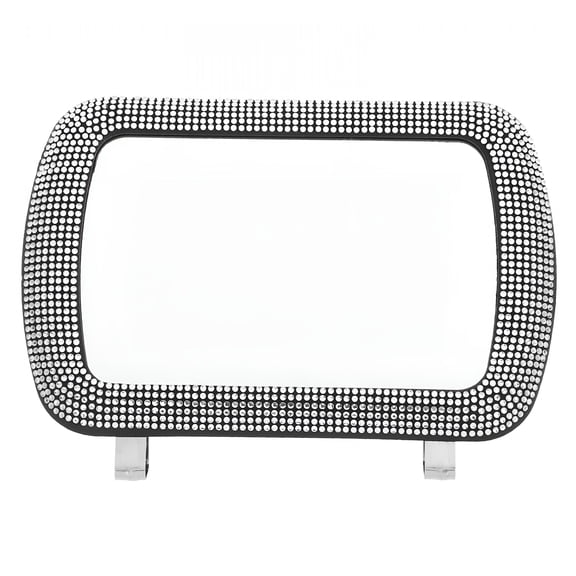 ACDANC Car Visor Mirror Rhinestone Car Clip On Vanity Mirror Sun Visor Makeup Mirror