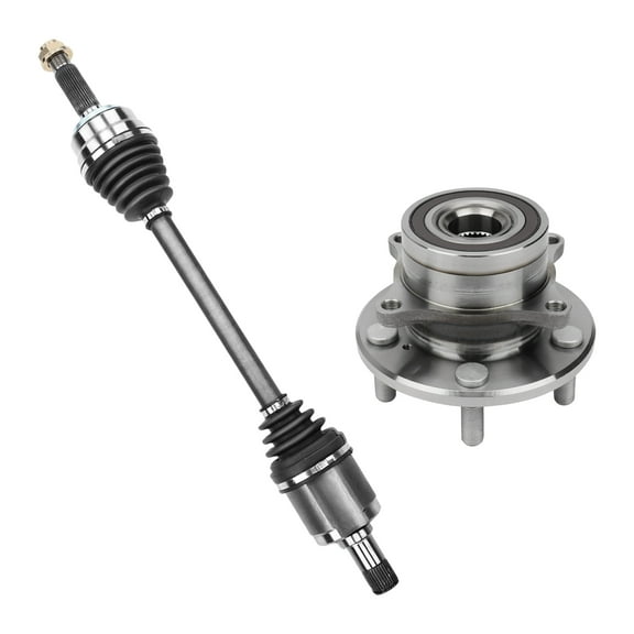 AutoShack Front Left CV Axle Shaft Wheel Hub Bearing Assembly | Replacement for 2010-2013 Acura MDX 2010-2013 Acura ZDX | 2-PC
